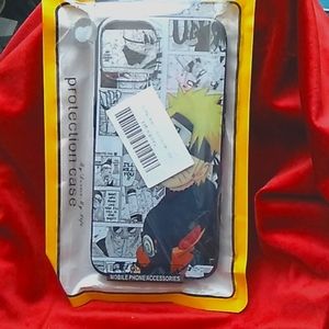 Anime Naruto with others in background for an iPhone 13